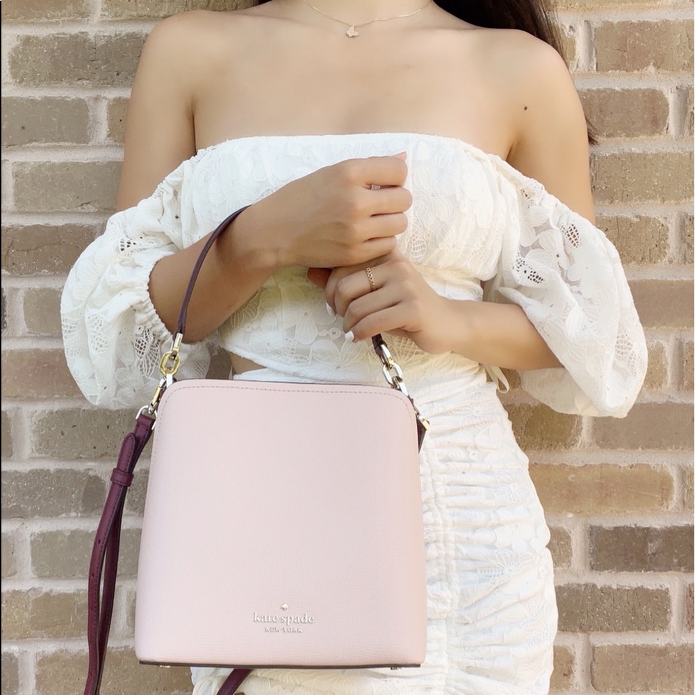 NWT Kate Spade Crossbody Pink Burgundy Multi - Picture 7 of 10
